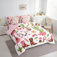 thumbnail image 3 of jejeloiu Wastern Cowgirl Boots Twin Bedding Sets 7-Piece,Rustic Bull Skull Bedding Comforter Set,Cartoon Plant Cactus Sheet Sets For Girl Kids,Breathable Bedroom Decoration Reversible, 3 of 8