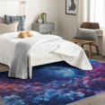thumbnail image 4 of Moon Rugs for Living Room - Washable Rugs Moon Rug & Home Decor, 4x6 Rug, Floral Rugs for Living Room Bedroom, Non Slip Soft Low Pile Large Indoor Area Rug, Flower Carpet & Room Decorations, 4 of 7