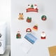 thumbnail image 1 of Fiudx Decoración del hogar Pegatinas navideñas para refrigerador con ventosa magnética, decoración tridimensional para refrigerador con imán de Papá Noel, 1 of 6