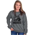 thumbnail image 4 of Just Married Bride Groom Newlywed Sweatshirt for Men or Women Brisco Brands 2X, 4 of 6