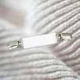 thumbnail image 4 of Fashion Webbing Blouse Shirt Collar Dress Sweater Shrug Clip Alloy Clasps Clothing Jewelry Brooch Pin white, 4 of 8