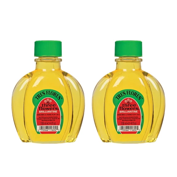 Clubman- Tres Flores - Three Flowers Brilliantine - Liquid- For Shine and Control (118 ml/ 4 fl oz.) - Pack of 2