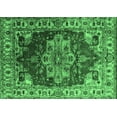 thumbnail image 1 of Ahgly Company Indoor Rectangle Persian Emerald Green Traditional Area Rugs, 5' x 7', 1 of 4
