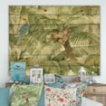 thumbnail image 2 of Designart 'Tropical Green Canopy' Traditional Print on Natural Pine Wood, 2 of 3