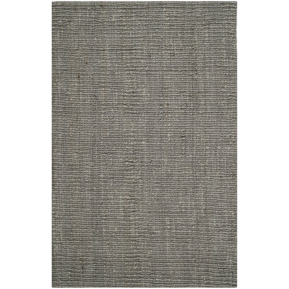 SAFAVIEH Natural Fiber Levi Braided Area Rug, Light Grey, 4' x 6'
