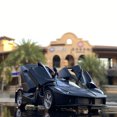 thumbnail image 1 of 1:32 Ferrari Laferrari Alloy Sports Car Model Diecasts Metal Toy Vehicles Car Model High Simulation Sound and Light Kids Gifts black with box, 1 of 6
