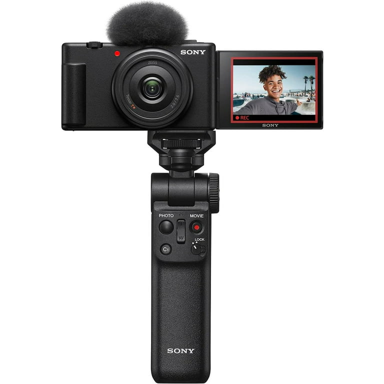 Sony ZV-1F Vlog Camera with 4K Video & 20.1MP for Content Creators and  Vloggers Black ZV-1F/B Bundle with ACCVC1 Kit including GP-VPT2BT  Tripod/Grip + Deco Gear Case + Extra Battery & Accessories 