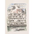 thumbnail image 2 of Paul Nash 14x18 Gold Ornate Wood Frame and Double Matted Museum Art Print Titled - Design for Urne Buriall - Funeral Pyre (1932), 2 of 4