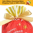 thumbnail image 4 of HRX Package Candy Bags 50pcs Christmas Goodie Bags, Drawstring Candy Bags Treat Bags for Food Cookies Gift Giving (5.8x9x2.4 inch), 4 of 7