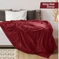 thumbnail image 2 of Cama polar Blanket Utopia, tamaño king, color burdeos, 300 g/m², 2 of 9