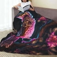 thumbnail image 6 of Fuzoiu Glowing Leaf Bird Print Ultra-Soft Micro Fleece Blanket,All Seasons Flannel Throw, Lightweight Blanket for Bed, Sofa, Couch, Movie Night, Camping, and Travel-40"x30", 6 of 7