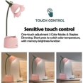 thumbnail image 3 of Pink Flower Desk Lamp With Usb Charging Port, 3 of 5