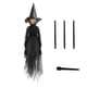 thumbnail image 2 of Decoraciones de Halloween, adornos de Halloween, regalos de Halloween, decoración de casa de bruja de Halloween, accesorios luminosos, ropa, 1 bruja negra sin control de voz, sonido luminoso, decoraci, 2 of 9
