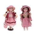 thumbnail image 1 of 2 paquetes de adorable muñeca de para bebé, gorro de , decoración para exhibición hogar, 30/40 cm Hugo Muñeca de porcelana victoriana, 1 of 10