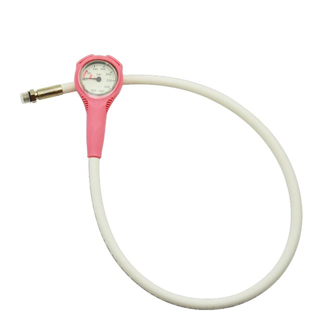 Soidarity Medidor de presión de agua portátil para mantener el buceo, escala Multicolor, accesorios de buceo a prueba de golpes, piezómetro luminoso Deportes acuáticos Rosa Soidarity OD003145-03