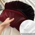 thumbnail image 4 of Full Size Fitted Sheet Set - Black Red Ombre 3 Piece Bedding Sets 16" Deep Pocket Fitted Sheet with 2 Pillowcases Modern Abstract Art Gradient Brushed Microfiber Hotel Luxury Bed Sheets, 4 of 9