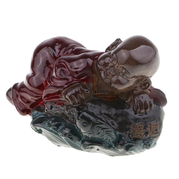 Estatua de resina que cambia de color, figura de Buda china, Feng Shui, Lucky C do