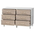 thumbnail image 3 of Baxton Studio Louetta Coastal Dresser, 6-Drawer, White, 3 of 10