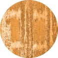 thumbnail image 1 of Ahgly Company Indoor Round Oriental Orange Industrial Area Rugs, 4' Round, 1 of 4