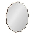 thumbnail image 5 of Kate and Laurel Viona Modern Scalloped Round Mirror, 32 Inch Diameter, Bronze, Decorative Circle Bathroom Mirror for Over Sink with Unique Rippled Edge for Wavy Wall Decor Accent, 5 of 9