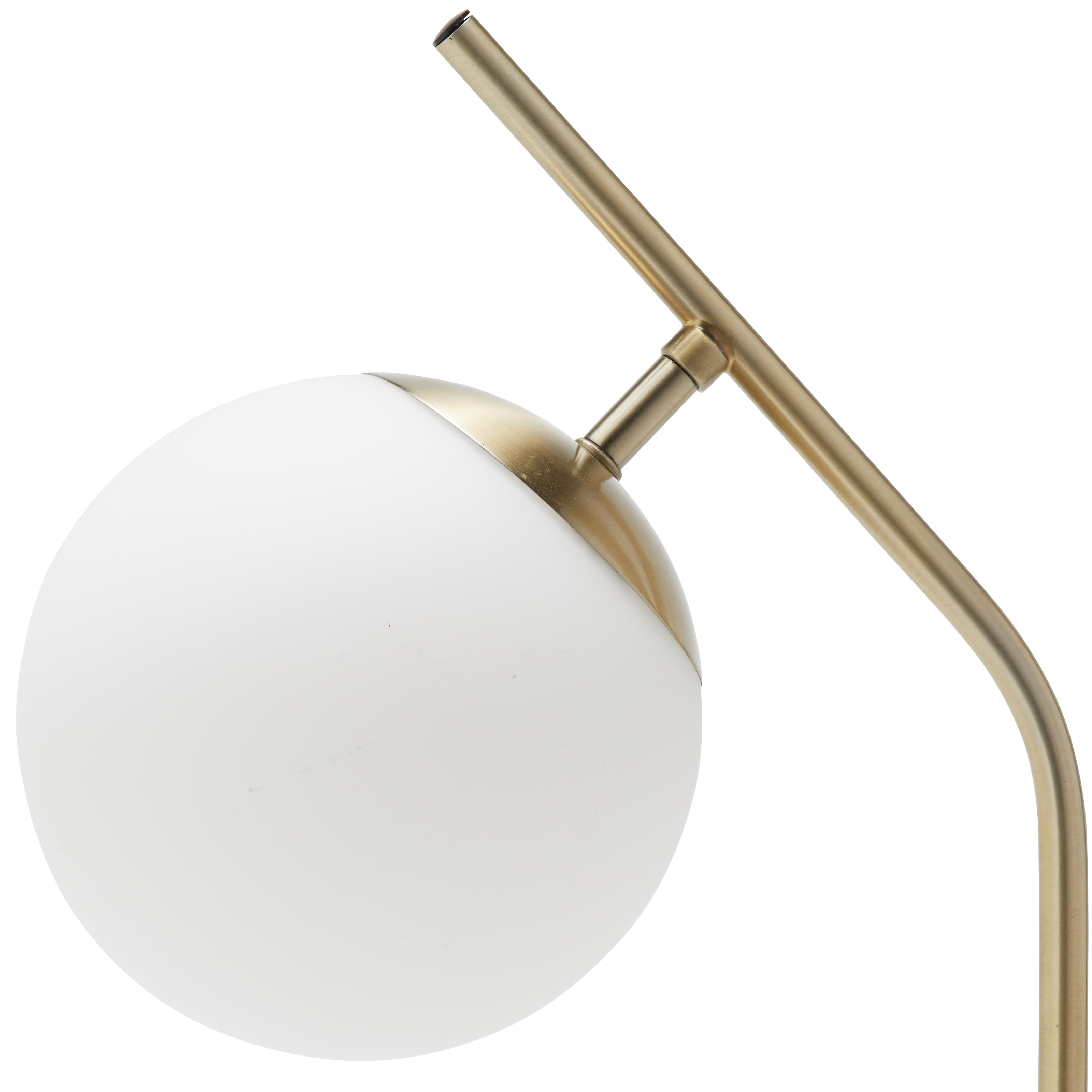 MoDRN Glam White and Antique Brass Marble Desk Lamp, LED Bulb Included - image 5 of 5