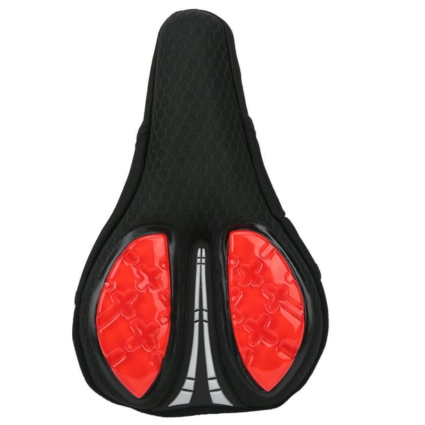 Air Permeable Cover Bike Saddle Cover Liquid Silicone Stable Diversion System Dense Strip For Road Bike Red