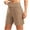 Khaki, variant on Tauxra Women's 6'' Athletic Long Shorts with 4 Pockets High Waisted Bermuda Shorts for Women Walking Running Casual Khaki 2XL