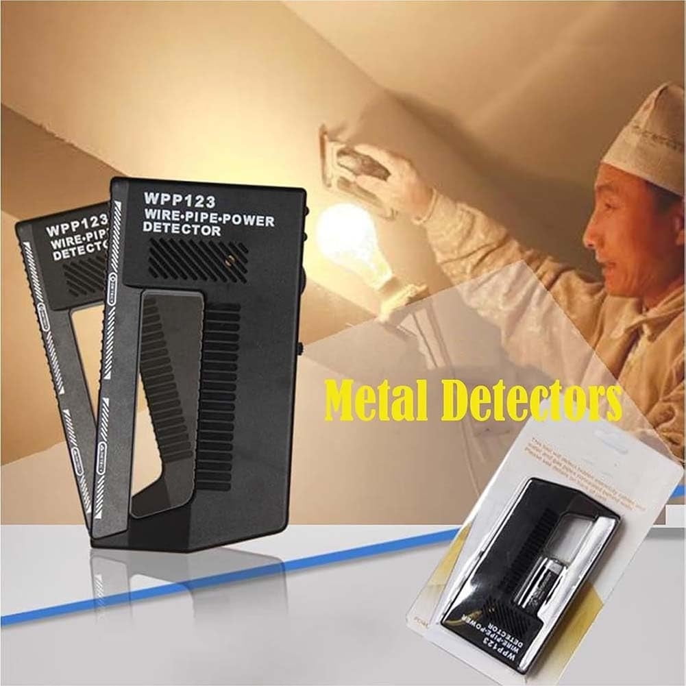 2 Pack Wall Scanner Stud Finder Metal Detector, Wire Pipe Power Detector for Metal, AC Cables, and Wooden Studs, Handheld Wall Detection Tool for Home Renovation