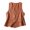 Orange, variant on Jesvior Women'S Denim Cotton Linen Vest Sleeveless Cardigan Casual Fashion Waistcoat for Spring Summer Fall