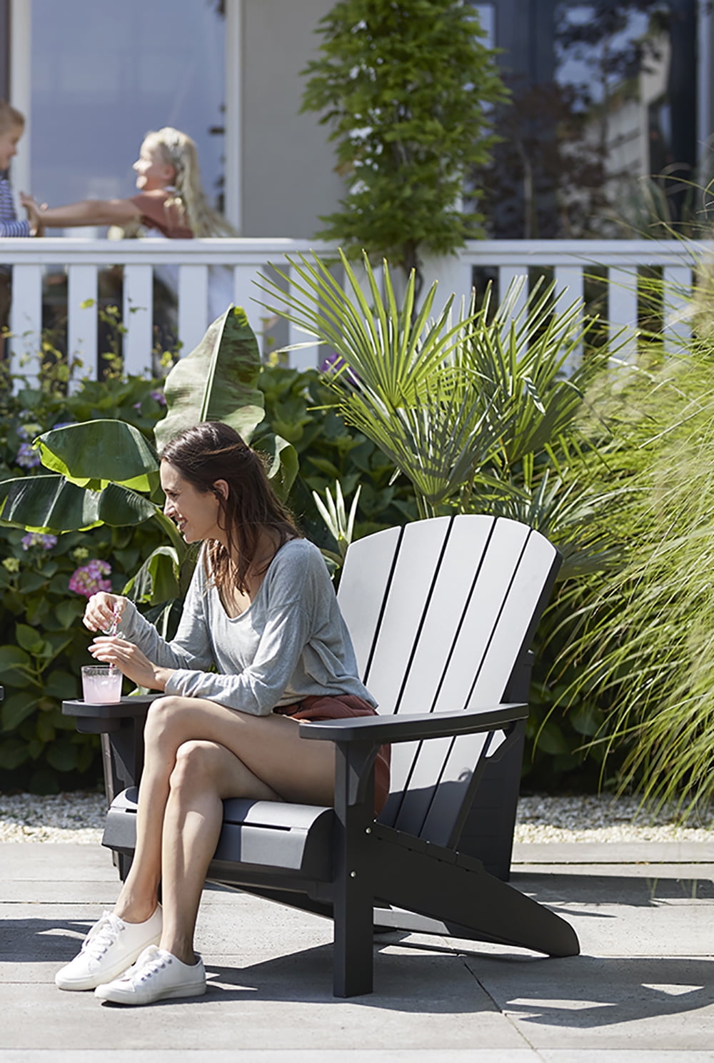 Keter adirondack chair with cup holder discount