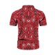 thumbnail image 5 of Camisa de playa hawaiana para hombre Camisa bohemia de verano Pompotops oipoqjl46511, 5 of 6