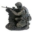 thumbnail image 6 of War Battlefield Kneeling Soldier Taking Cover With Rifle Gun And Gears Statue, 6 of 8
