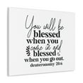thumbnail image 5 of Scripture Walls Deuteronomy 28:6 You Will Be Blessed Bible Verse Canvas Christian Wall Art Ready to Hang Unframed, 5 of 13