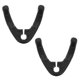 thumbnail image 3 of Car Seat Headrest Storage Hooks Black PP Material Universal Car Organizer with Cup Holder Multifunctional Design 2pcs, 3 of 5