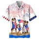 thumbnail image 3 of Camisetas estampadas en 3D con la bandera de EE. UU. a la moda para hombres, ropa divertida con estampado de perro y animal, camisetas hawaianas de manga corta para playa, vacaciones, Y2k, 3 of 5