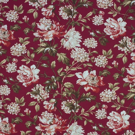 UPC: 0810056074715 | Better Homes & Gardens 100% Cotton 54  Floral in Color Merlot 8 Yards by the Bolt