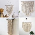 thumbnail image 2 of 2Pcs Handmade Decorations Softer Natural Cotton Bohemia Macrame Cord DIY Wall Hanging Plant Hanger Craft Making Knitting Cord Rope Natural Color, 2 of 4