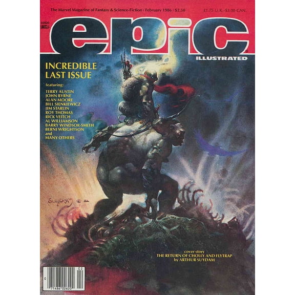 Epic Illustrated Issue #34 VF ; Epic Comic Book