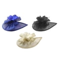thumbnail image 1 of Sombrero de malla Yuyangstore Fiesta de Té Derby Negro Beige, 1 of 8