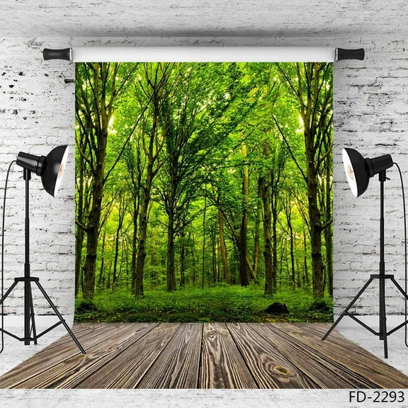 Green Forest Lawn Photographic Backgrounds Vinyl Backdrops Woodland Party Photo Studio for Photo Shoot Portrait Photobooth r