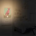 thumbnail image 2 of Yayeee 2-Pack Plug in LED Night Lights with Light Sensors Motion Detectors, Pink Cheetah, 2 of 7