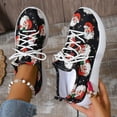 thumbnail image 6 of Christmas Womens Shoes Non Slip Lace up Round Toe Comfortable Lightweight Walking Sneakers, 6 of 8