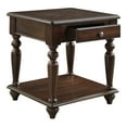 thumbnail image 3 of Lazzara Home Koy 24 in. Espresso Rectangular Wood End Table with Drawer, 3 of 6