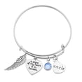 thumbnail image 1 of DPTALR Family Bracelet A Piece Of My Heart Angel Wing Mom Lettering Bracelet, 1 of 1