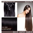thumbnail image 1 of LELINTA 10 Inch Real remy human Hair Top Grade 7A For Woman charming 8 Piece 18Clips Clip in Hair Extensions Full Head 70g Jet Black Blonde Brown(LELINTA)Party, 1 of 6