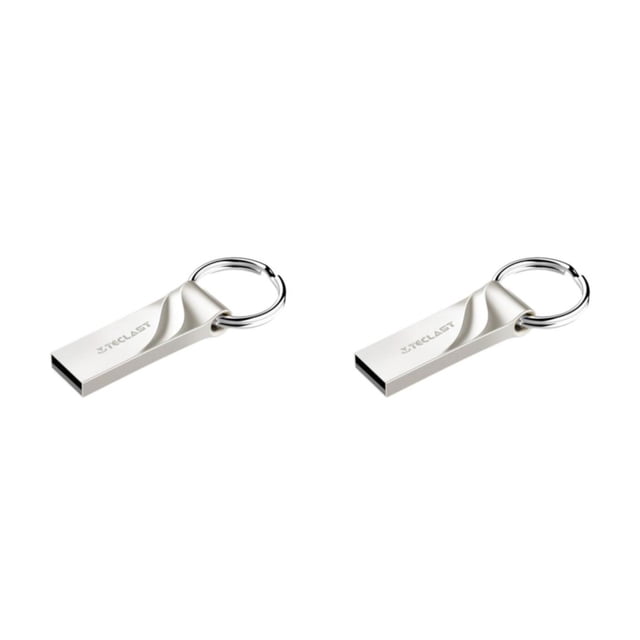 Methold Unidad flash USB plateada: fácil de enchufar y usar Gran capacidad para las necesidades Estabilidad de alta velocidad Unidades flash USB2.0 16 GB, 1 2piezas