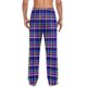 thumbnail image 4 of Pantalones de pijama largos para hombre, informales, con estampado a cuadros, holgados, deportivos, elásticos, rectos, vintage, con bolsillos, 4 of 6