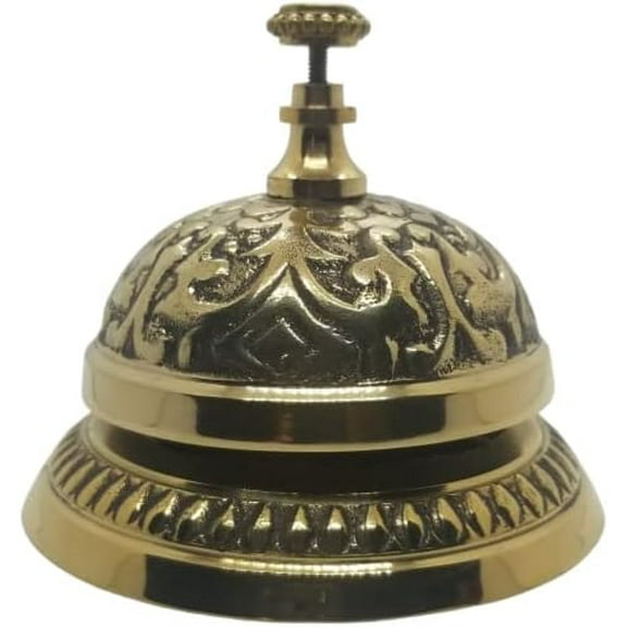 Solid Brass Victorian Style Service Desk Bell