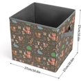 thumbnail image 2 of Faty-T Colorful Doodle Animals Fabric Foldable Storage Bins with Handles for Clothes Nursery, 2 of 6