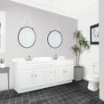thumbnail image 3 of Design House 554774 Cultured Marble Widespread Double Vanity Top 73", Solid White, 3 of 20
